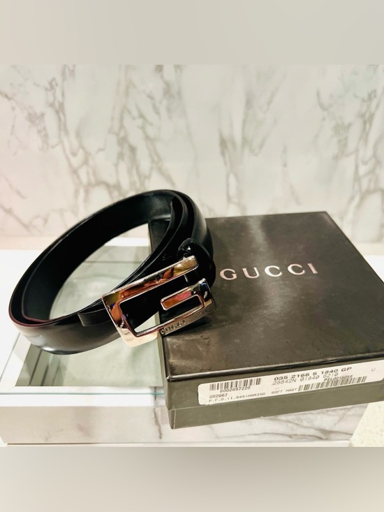 Gucci Accessories - Authentic Gucci Black Leather Belt